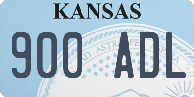 KS license plate 900ADL