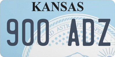 KS license plate 900ADZ