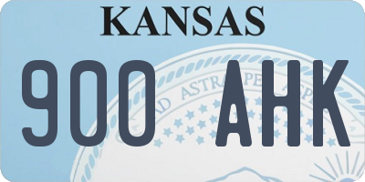 KS license plate 900AHK