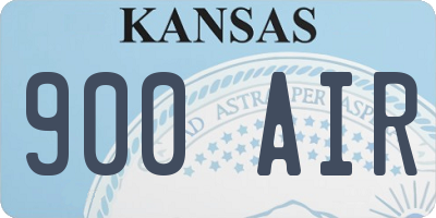 KS license plate 900AIR