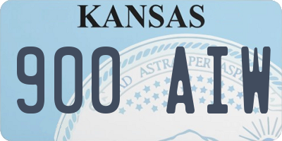 KS license plate 900AIW