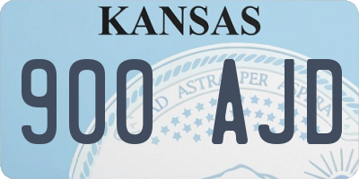 KS license plate 900AJD