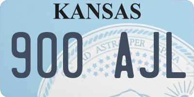 KS license plate 900AJL