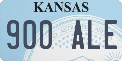 KS license plate 900ALE