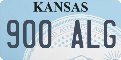 KS license plate 900ALG