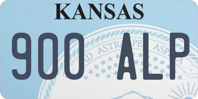 KS license plate 900ALP