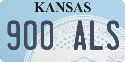 KS license plate 900ALS
