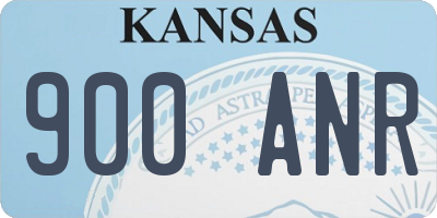 KS license plate 900ANR
