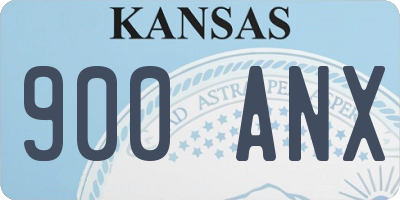 KS license plate 900ANX