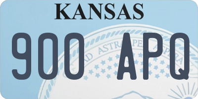 KS license plate 900APQ