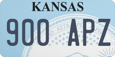 KS license plate 900APZ