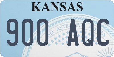 KS license plate 900AQC
