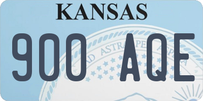 KS license plate 900AQE