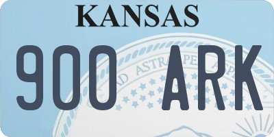 KS license plate 900ARK