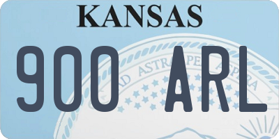 KS license plate 900ARL