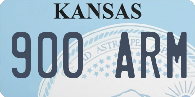 KS license plate 900ARM