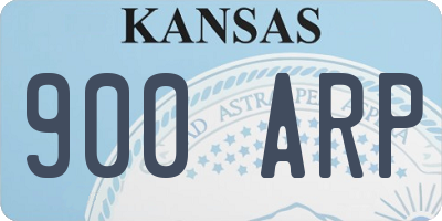 KS license plate 900ARP