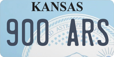 KS license plate 900ARS