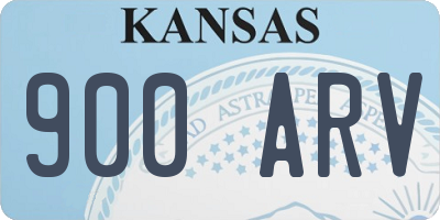 KS license plate 900ARV