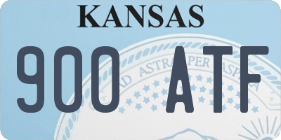 KS license plate 900ATF