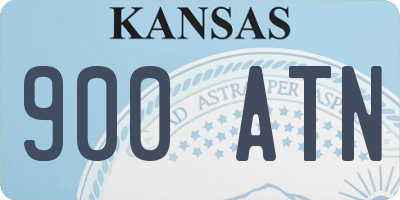 KS license plate 900ATN
