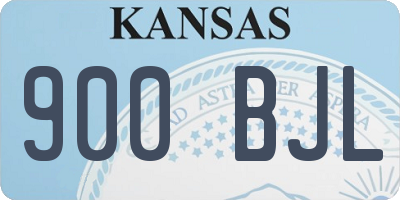 KS license plate 900BJL