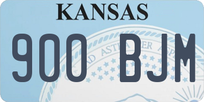 KS license plate 900BJM