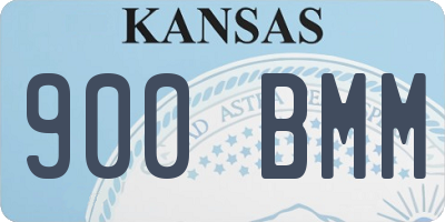 KS license plate 900BMM
