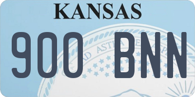 KS license plate 900BNN