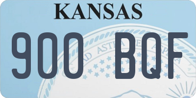 KS license plate 900BQF
