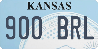 KS license plate 900BRL