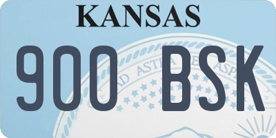 KS license plate 900BSK
