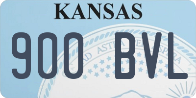 KS license plate 900BVL