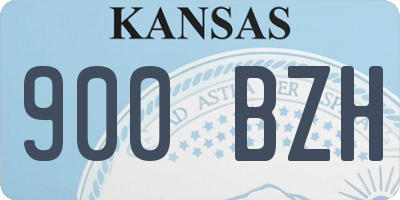 KS license plate 900BZH
