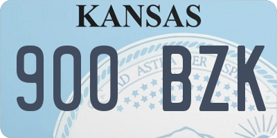 KS license plate 900BZK