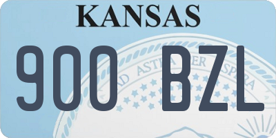 KS license plate 900BZL