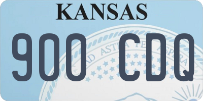 KS license plate 900CDQ