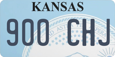 KS license plate 900CHJ