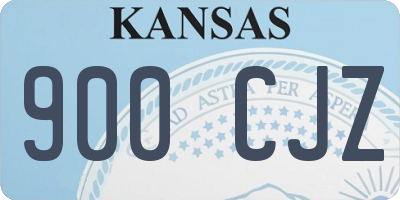 KS license plate 900CJZ
