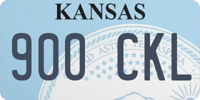 KS license plate 900CKL