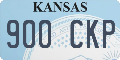 KS license plate 900CKP