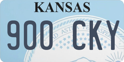 KS license plate 900CKY