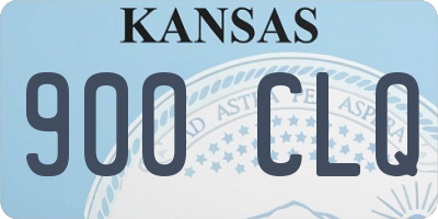 KS license plate 900CLQ