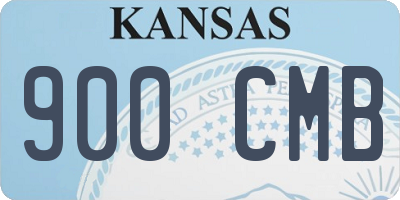 KS license plate 900CMB
