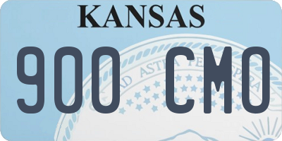 KS license plate 900CMO