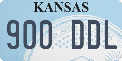 KS license plate 900DDL