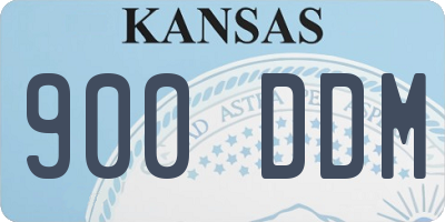 KS license plate 900DDM