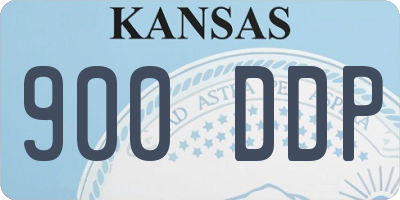 KS license plate 900DDP