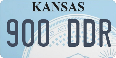 KS license plate 900DDR