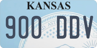KS license plate 900DDV